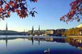 Hamburg: Binnenalster im Herbst
