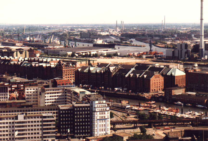 Blick auf Speicherstadt