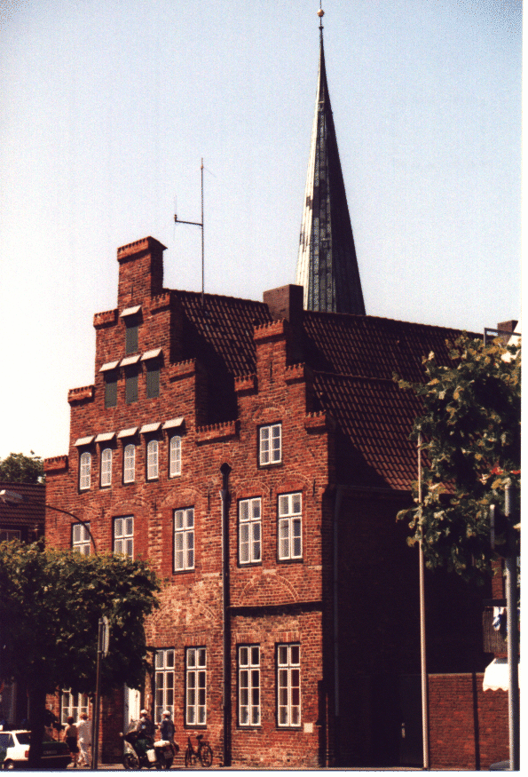 Blick auf Hausfassade