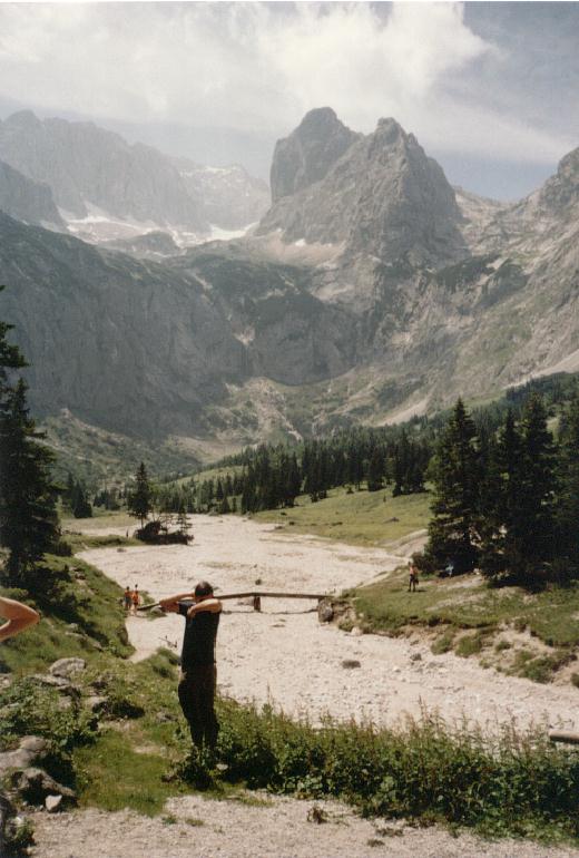 Blick in die Höllentalklamm bei Grainau