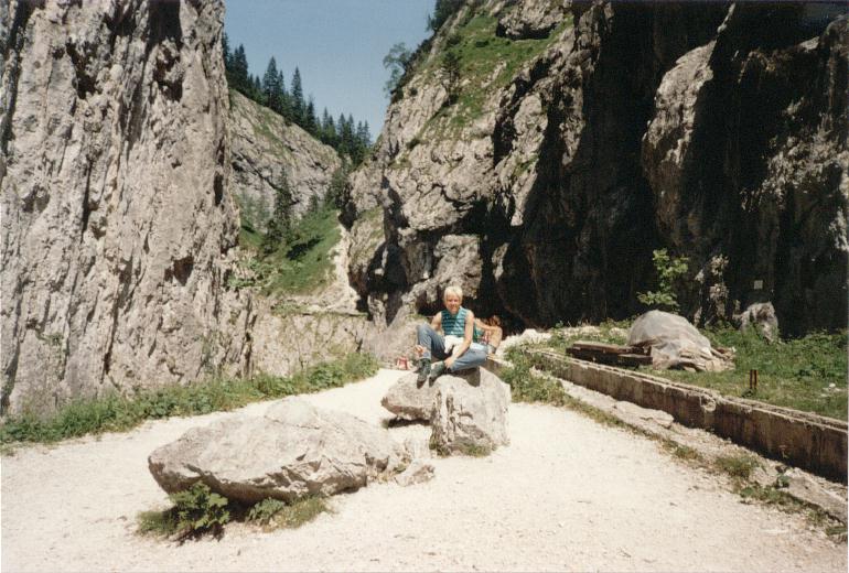 Blick in die Höllentalklamm bei Grainau