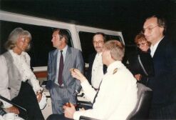 Unser nächtlicher Besuch auf der Brücke MS Olau Britannia