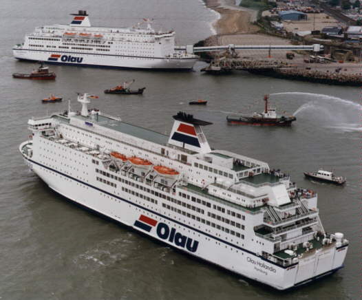 MS Olau Britannia und MS Olau Hollandia im Hafen von Vlissingen