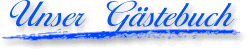 Unser neues Gästebuch